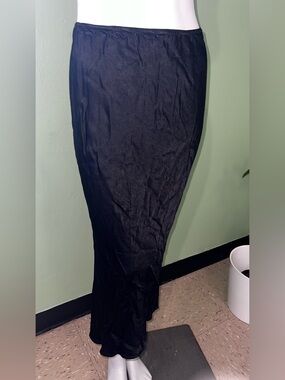 Topshop Black Pencil Maxi Skirt